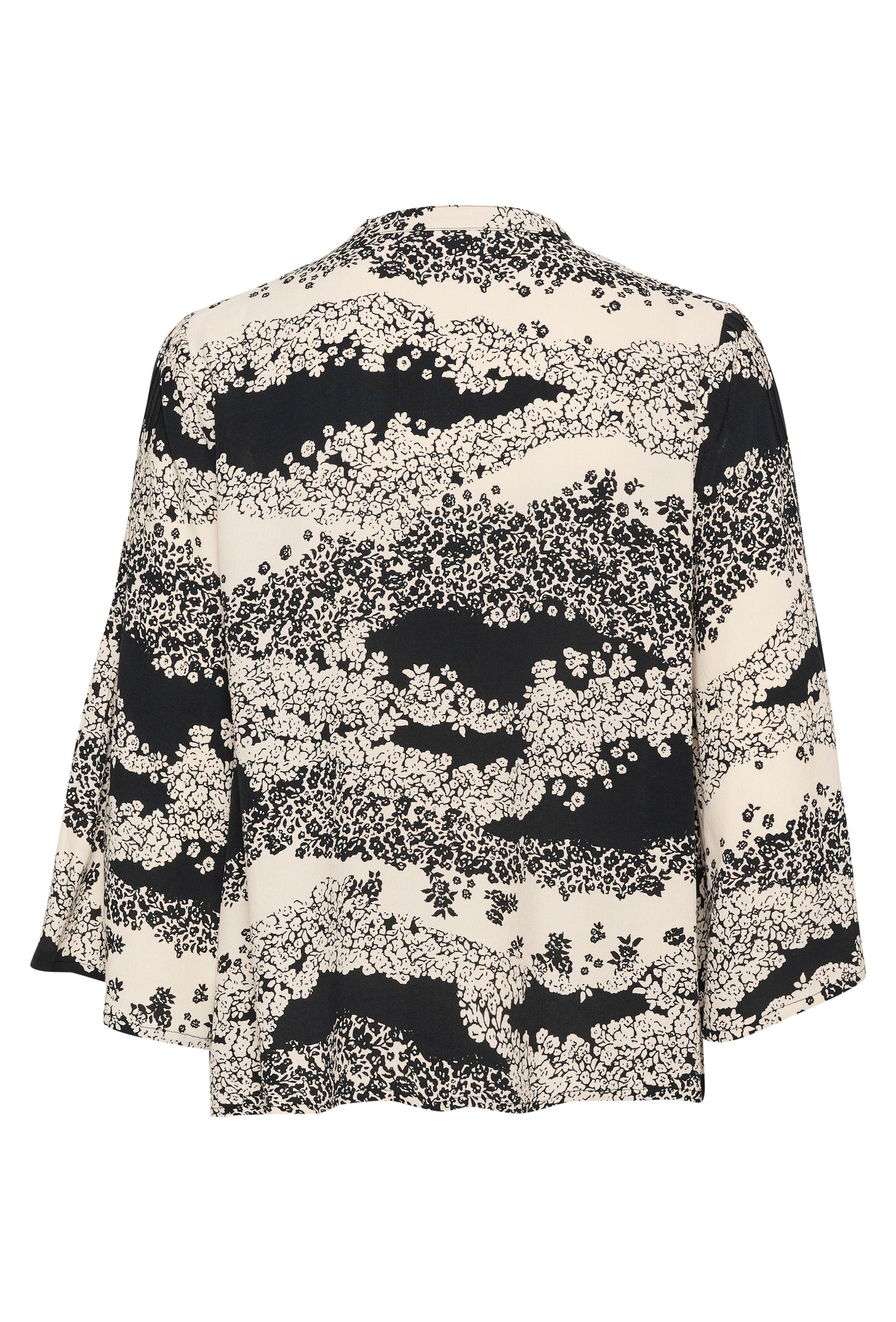 Saint Tropez Iselin Blouse in Black Wavy Flowers