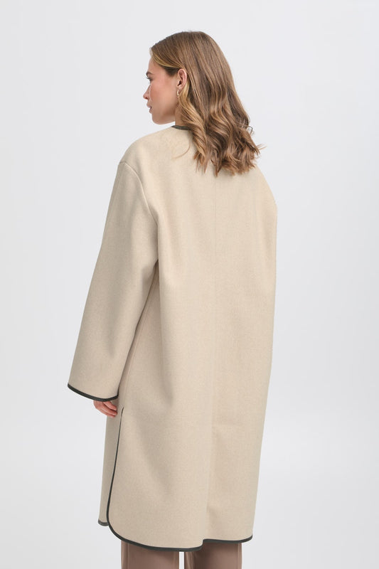 Fransa Elizabeth Jacket in Limestone Melange