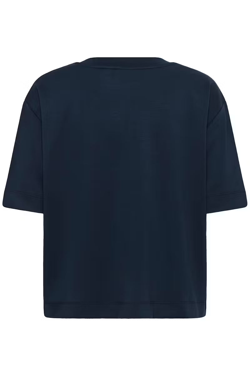 KAFFE Annie Tee in Henna Midnight Marine