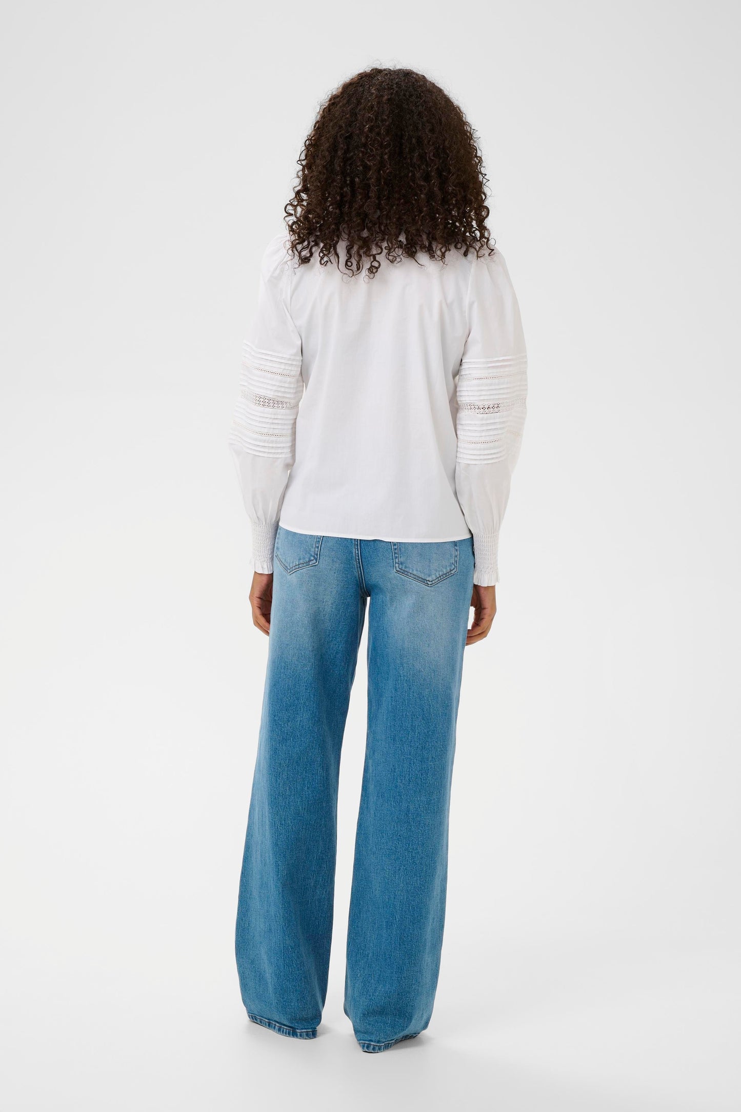 KAFFE Bella Shirt in Optical White