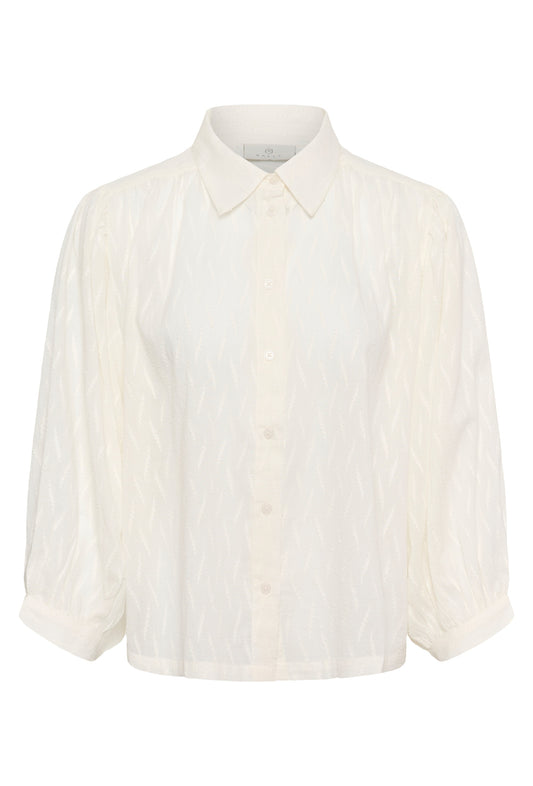 KAFFE Gabriela Shirt in Chalk