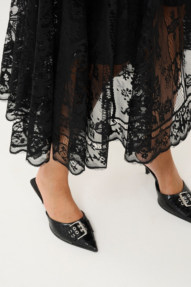Kaffe Vilja Skirt in Black Deep