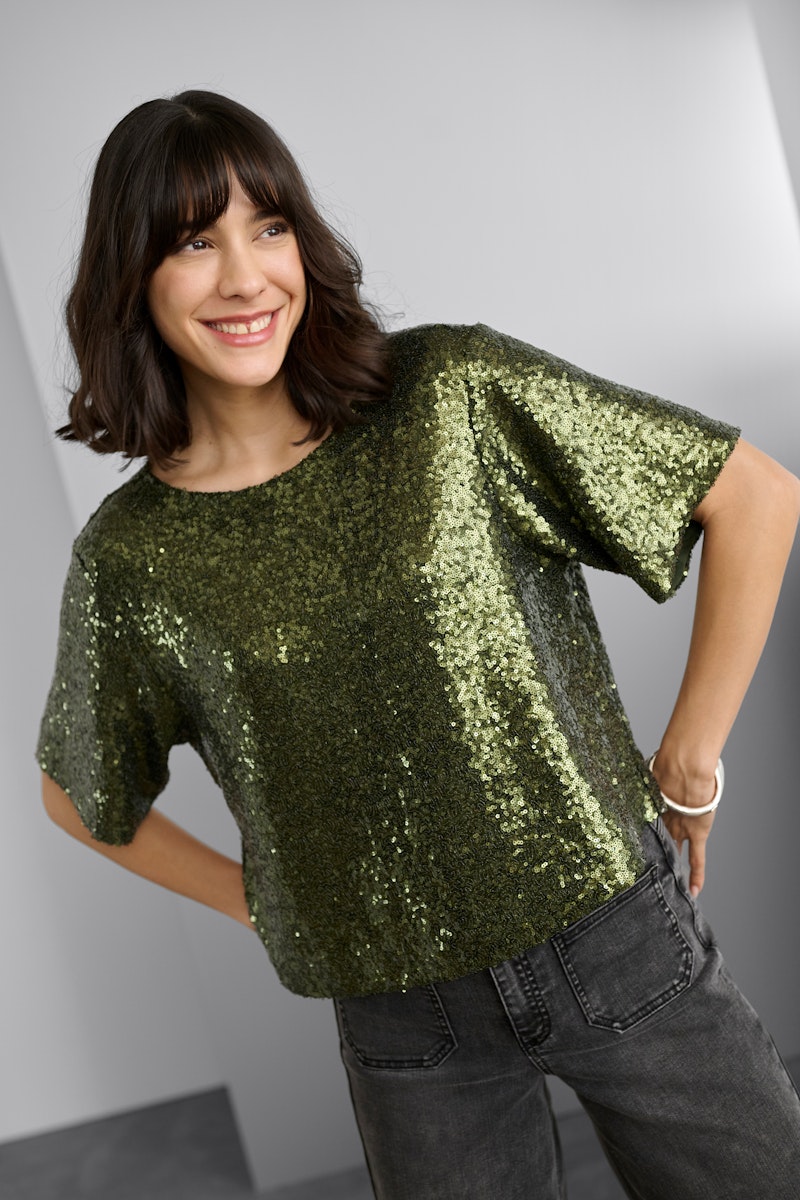 Kaffe Miranda Blouse in Ivy Green