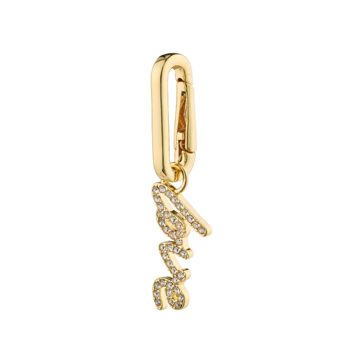 Pilgrim CHARM recycled love pendant, gold-plated