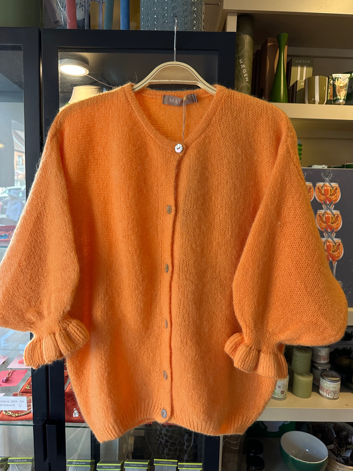 Marta Du Chateau Juliana Cardigan in Orange