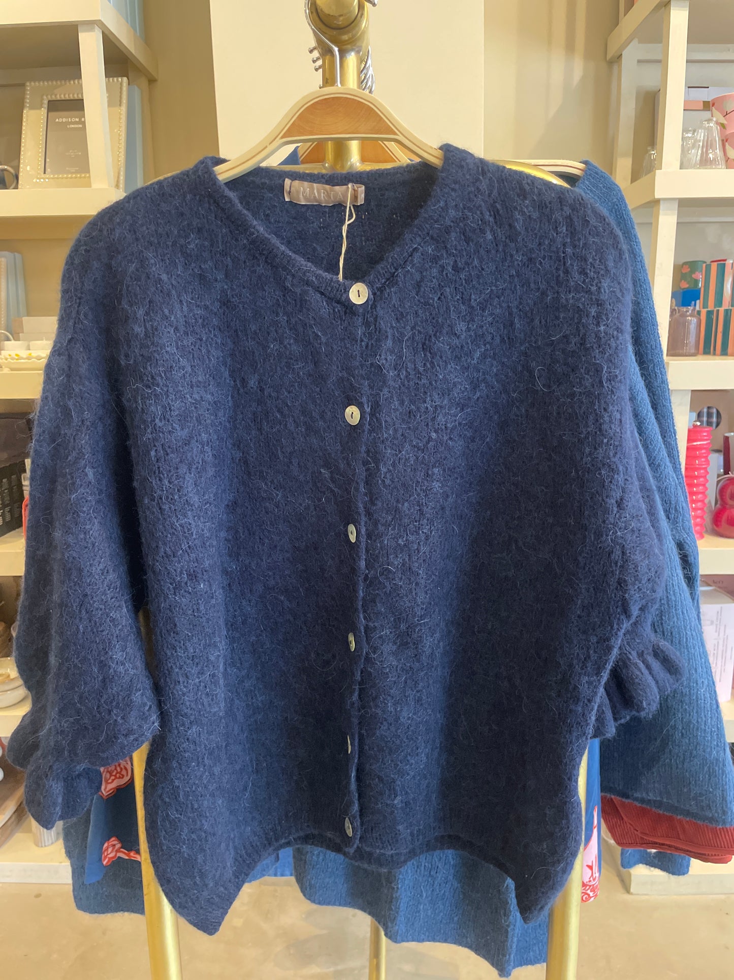 Marta Du Chateau Juliana Cardigan in Navy