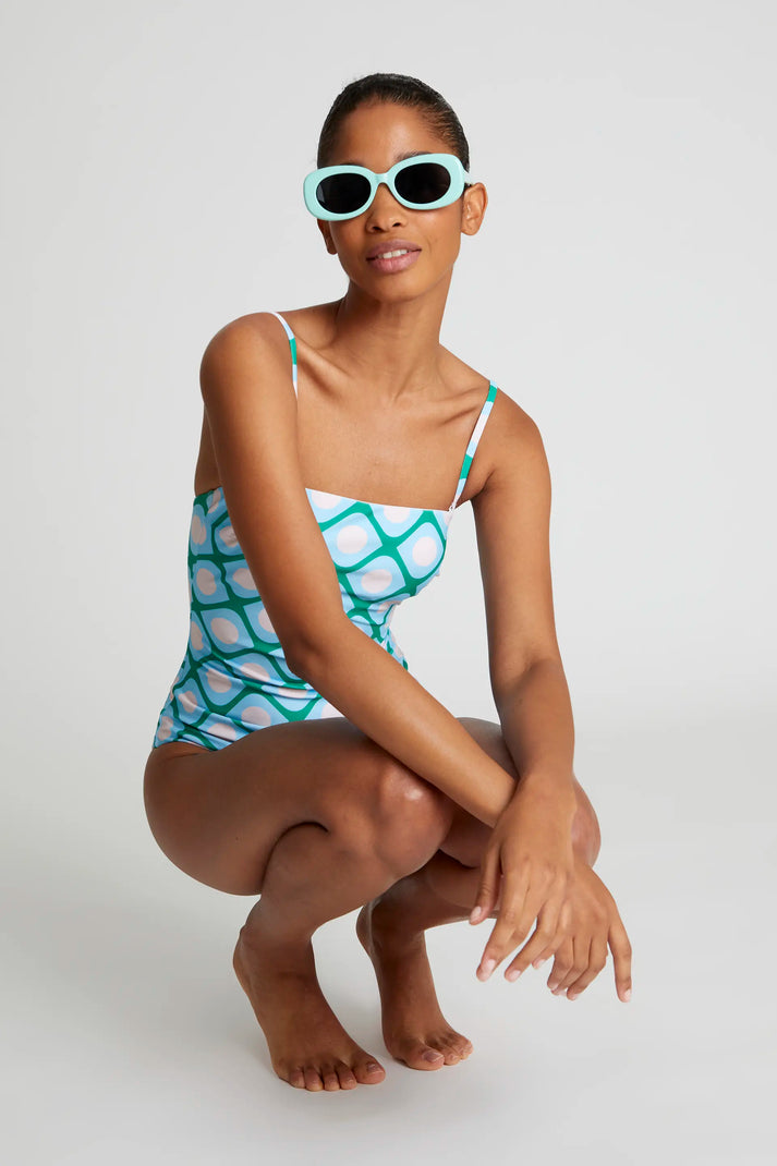 Compania Fantastica Poniente Straight Neckline Swimsuit