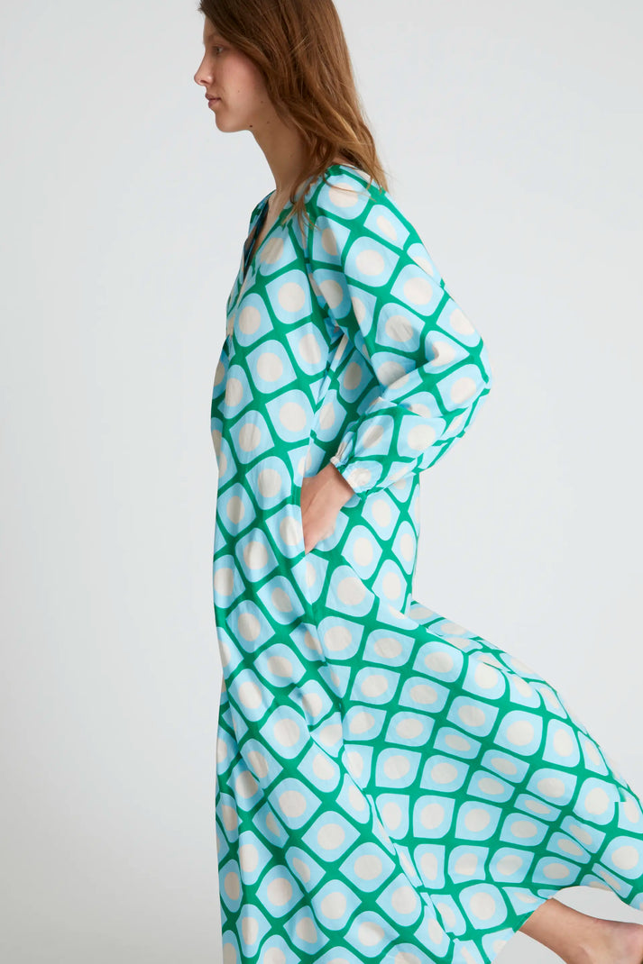 Compania Fantastica Long Dress in a Geometric Print