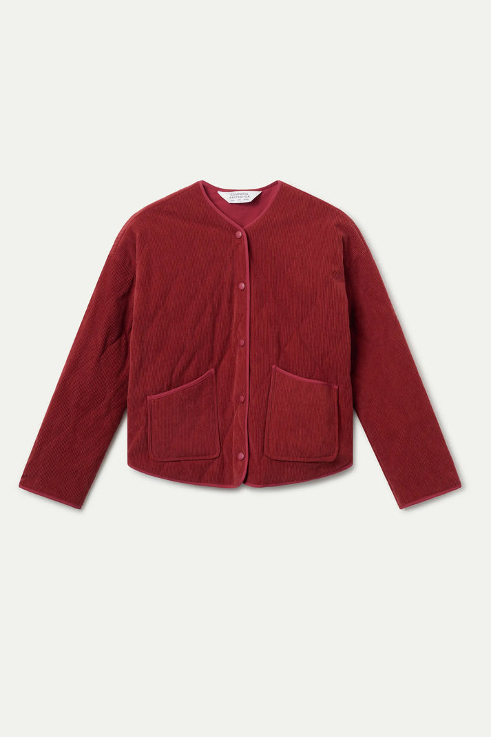 Compania Fantastica Courdroy Fabric Jacket in Rust