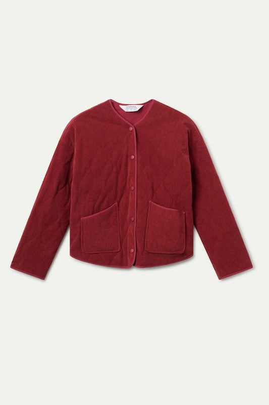 Compania Fantastica Courdroy Fabric Jacket in Rust