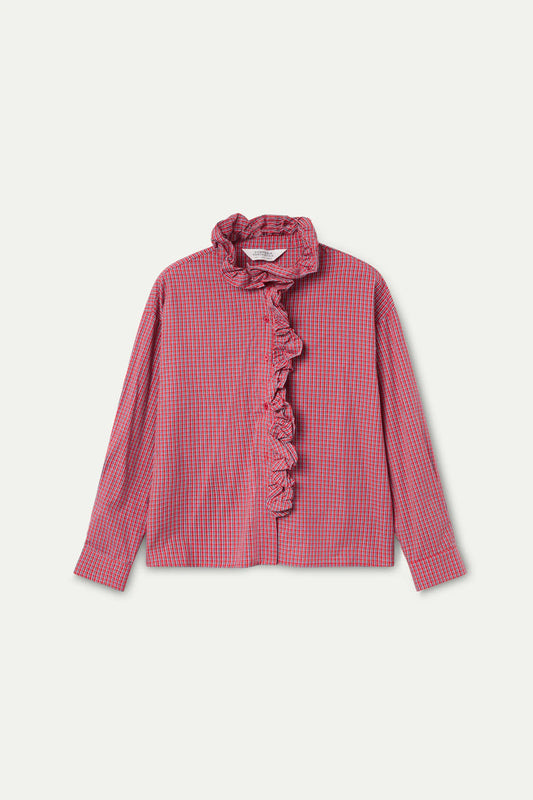 Compania Fantastica Red Gingham Shirt