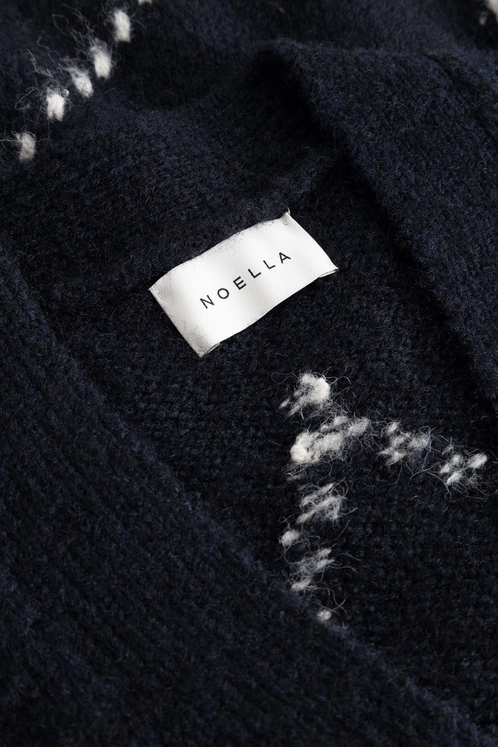 Noella Laiana Knit Cardigan in Navy Mix