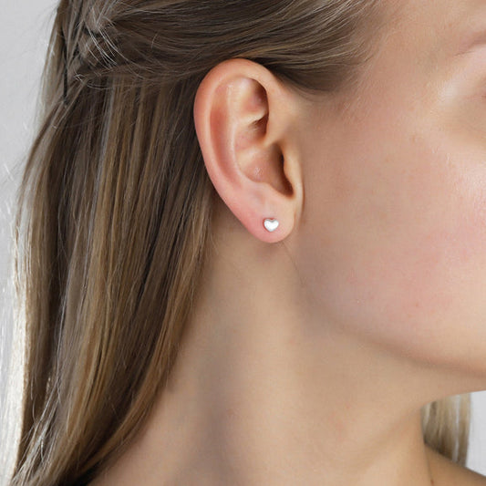 Pilgrim SOPHIA recycled heart earrings silver-plated