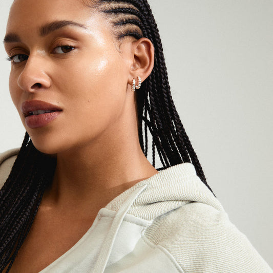 Pilgrim MAEVE hoop earrings silver-plated