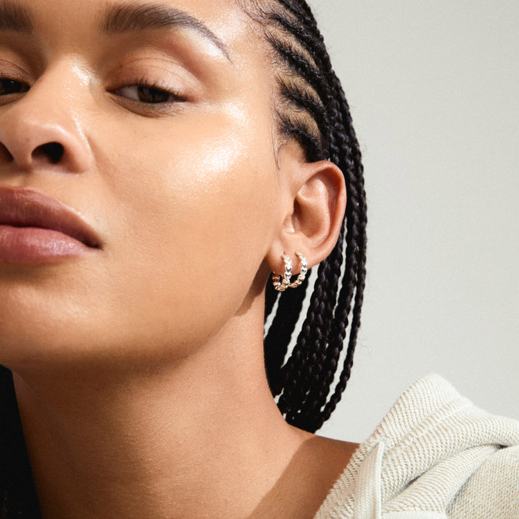 Pilgrim MAEVE hoop earrings silver-plated