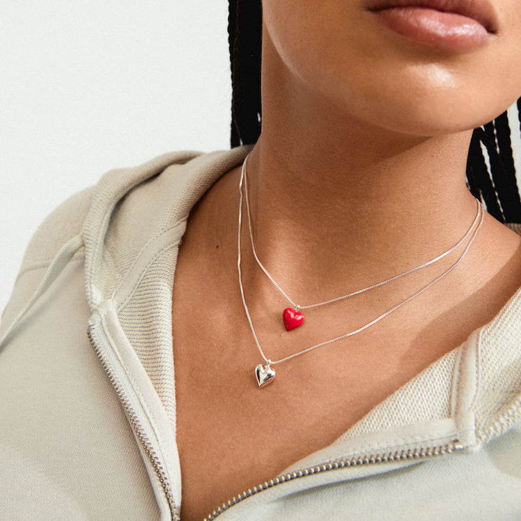 Pilgrim MAEVE necklace, 2-in-1 set, silver-plated