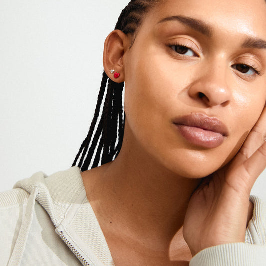 Pilgrim MAEVE earrings 2-in-1 set silver-plated