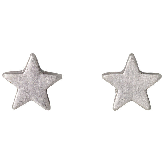 Pilgrim AVA recycled star earrings silver-plated