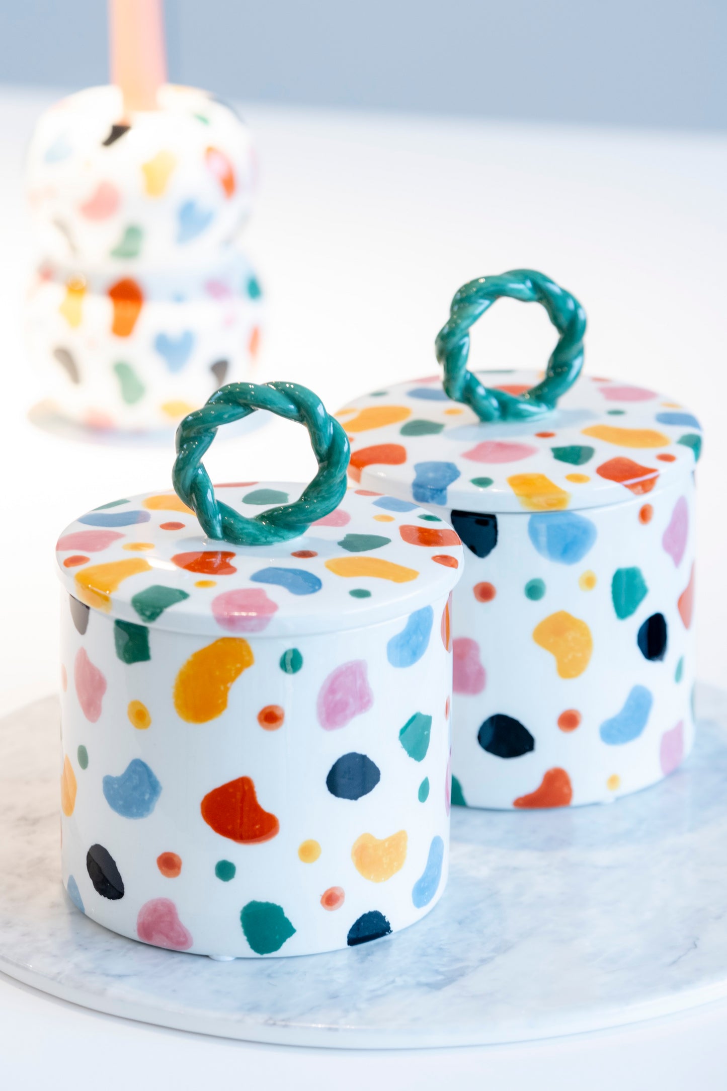 Que Rico storage Jar - MONICA & VERONICA