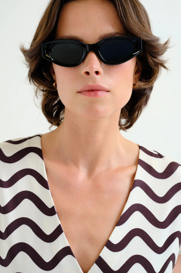 Compania Fantastica Black & White Wave Kaftan