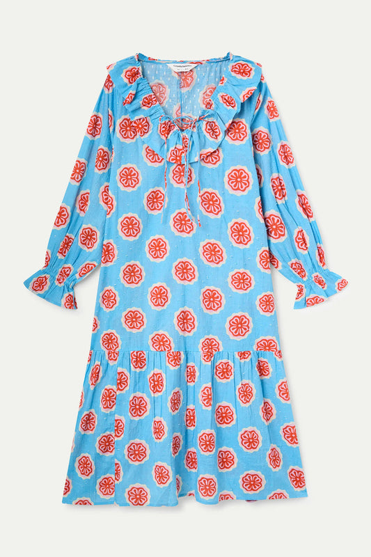 Compania Fantastica Red Bloom Flowers Dress