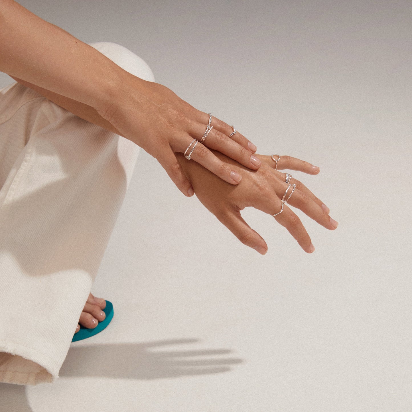 Pilgrim LULU stack ring silver-plated