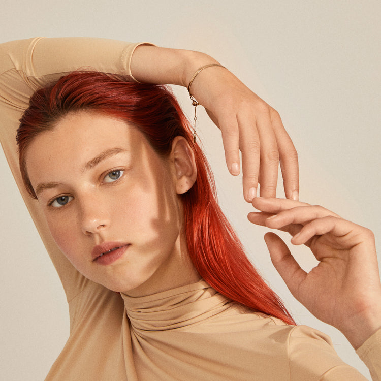 Pilgrim JOANNA recycled flat snake chain bracelet gold - plated