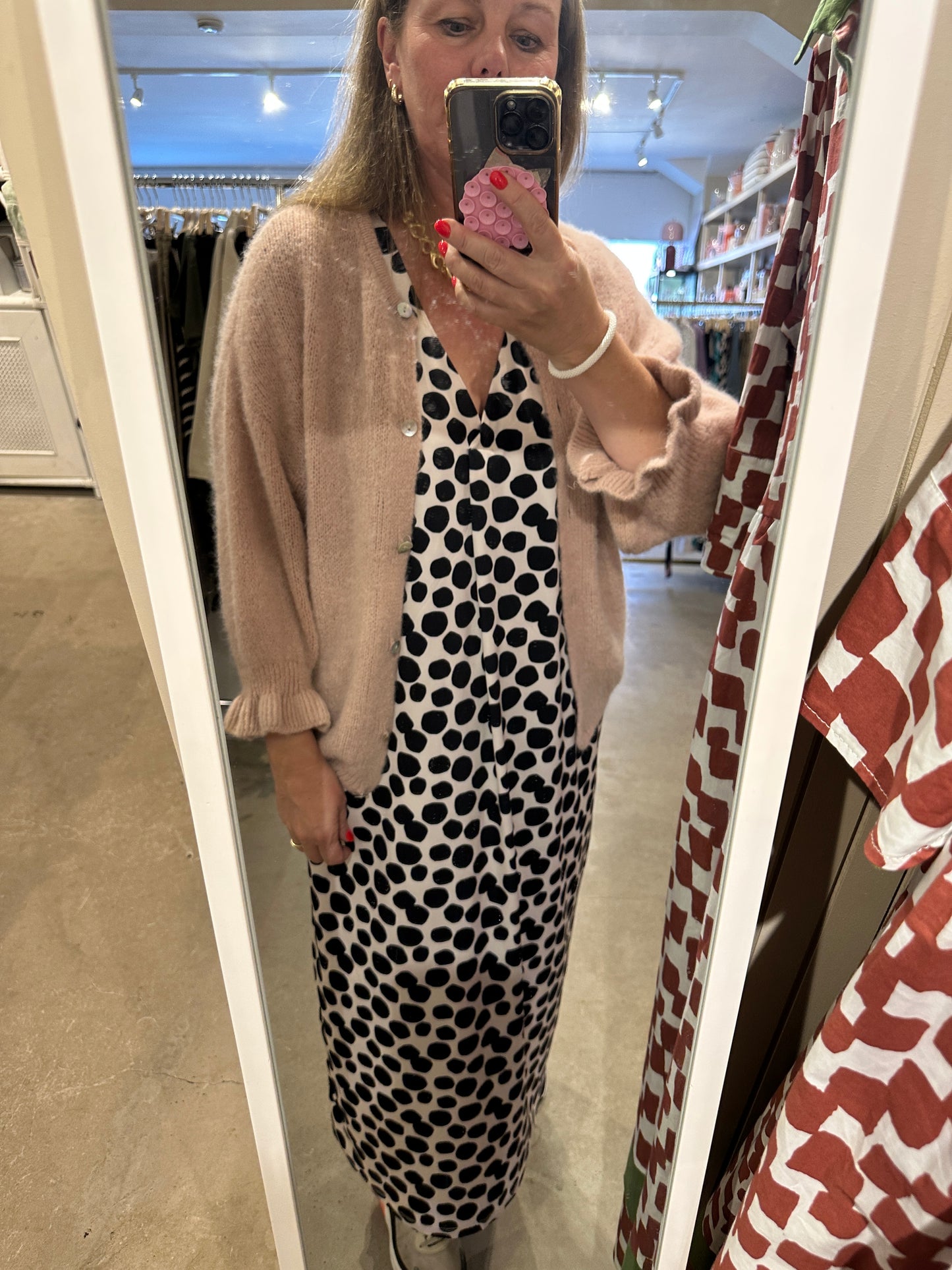 Marta Juliana Cardigan in Old Rose