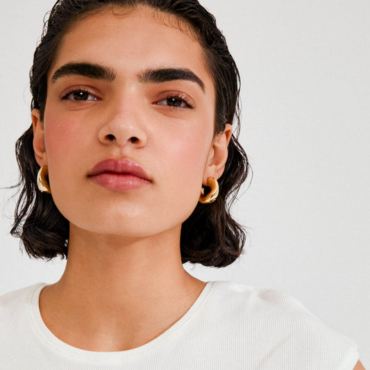 Pilgrim JENNINGS hoop earrings gold-plated
