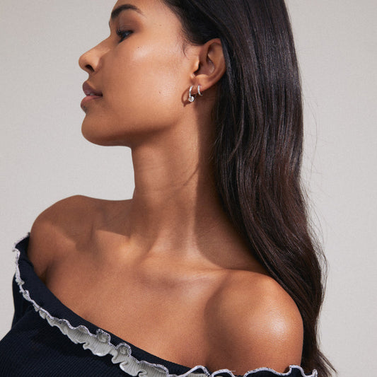 Pilgrim SCOTTIE recycled earrings silver-plated