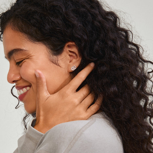 Pilgrim JOLINA recycled earrings silver-plated