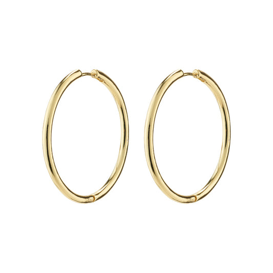 Pilgrim EANNA recycled maxi hoops gold-plated