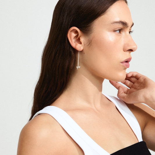 Pilgrim LYSANDRA chain earrings silver-plated