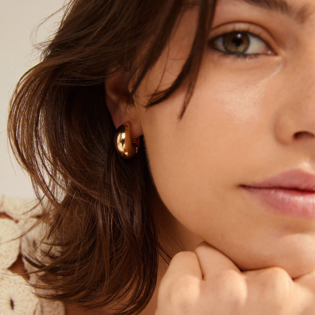 Pilgrim IOANNA chunky hoops gold-plated