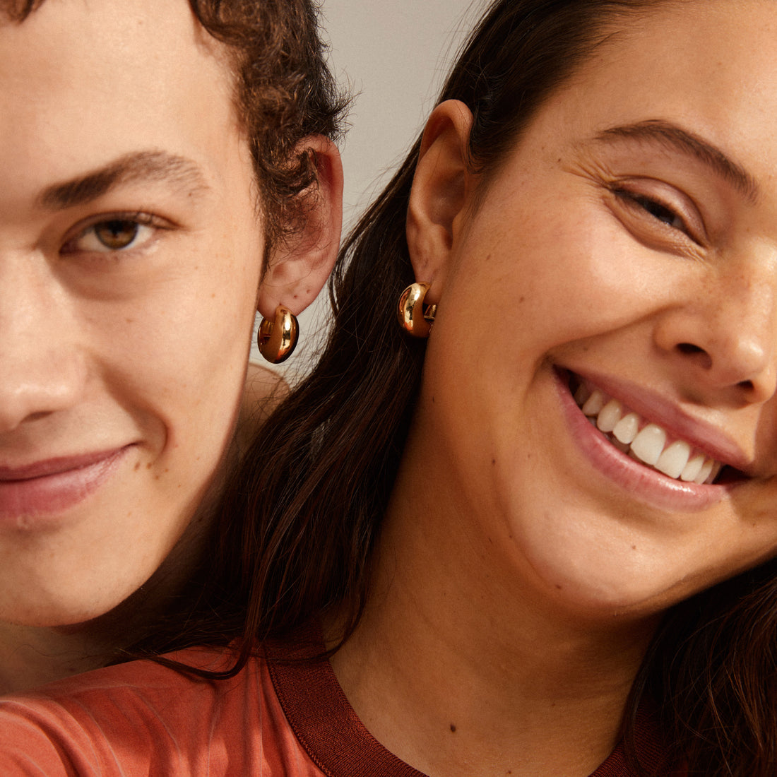 Pilgrim IOANNA chunky hoops gold-plated