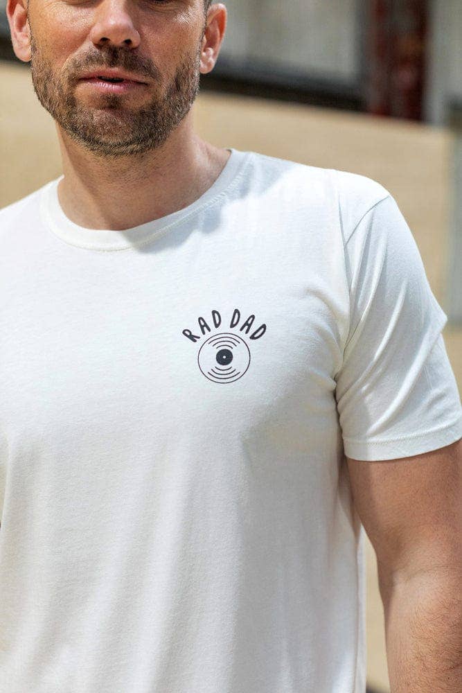 Black & Beech - RAD DAD Music T-Shirt in White