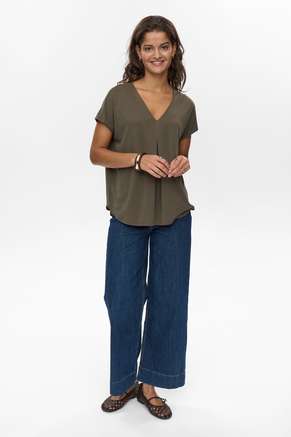 Numph Tilia Blouse in Grape Leaf