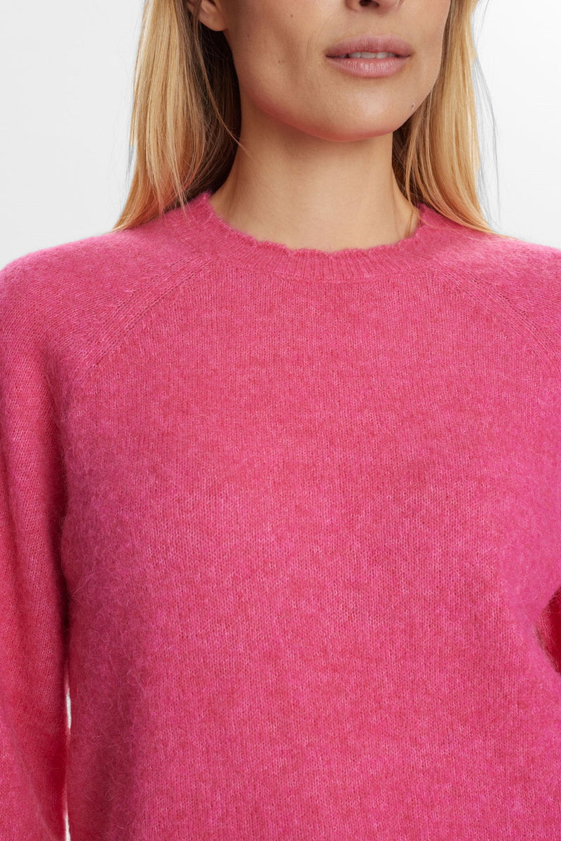 Numph Nurietta Selma Pullover in Fandango Pink