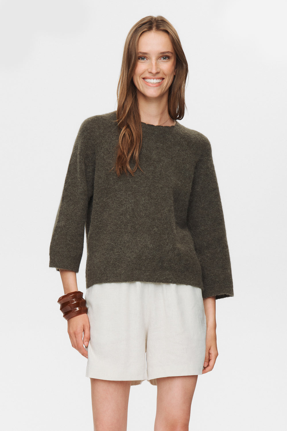 Numph Nurietta Selma Pullover in Grape Leaf