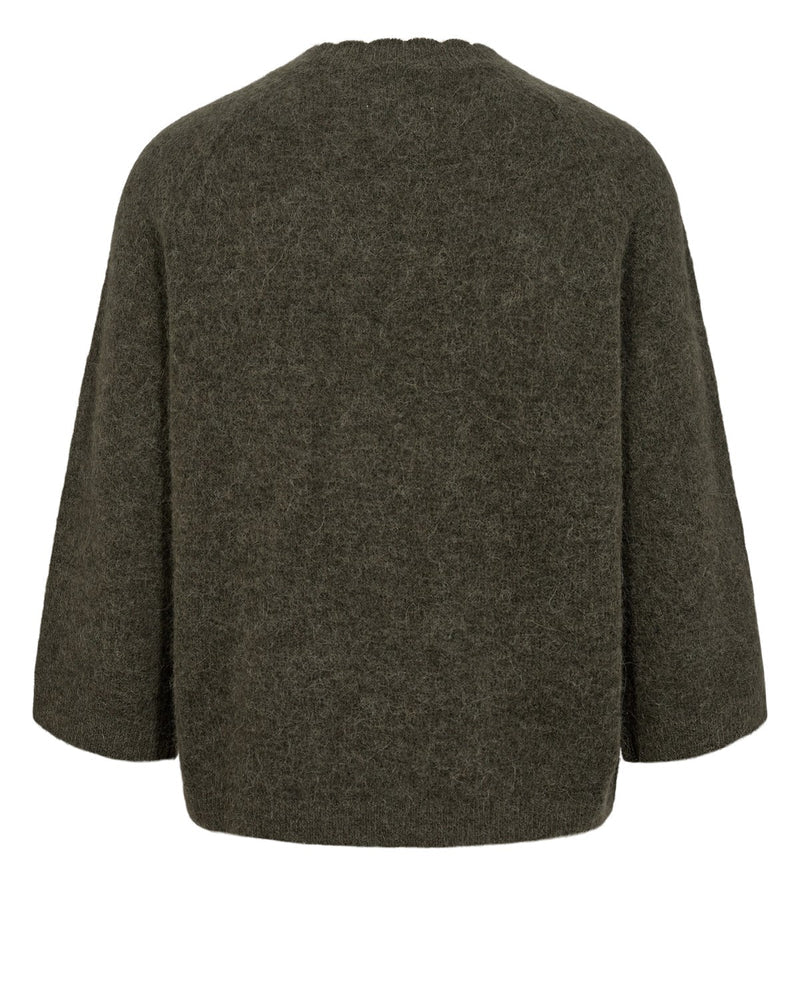 Numph Nurietta Selma Pullover in Grape Leaf