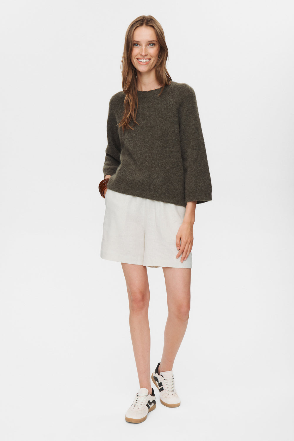 Numph Nurietta Selma Pullover in Grape Leaf