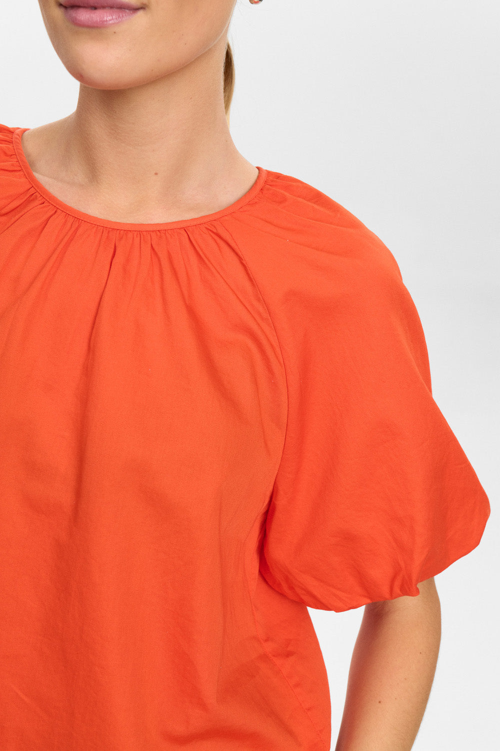 Numph Trine Blouse in Cherry Tomato