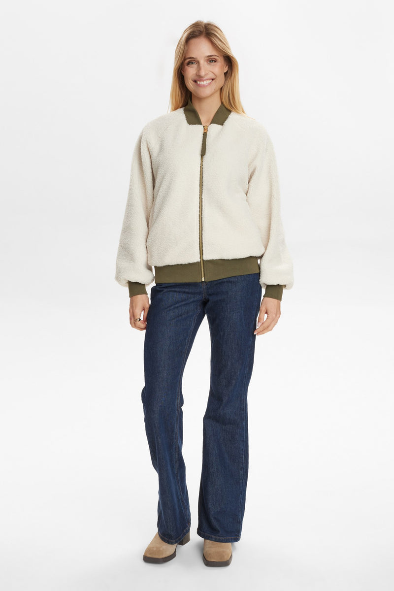 Numph Etera Reversible Jacket in Grape Leaf