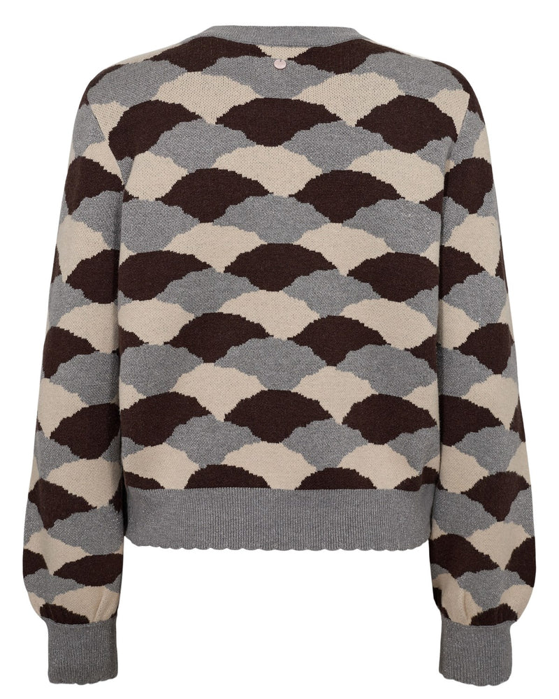 Numph Lila Pullover in Black Coffee