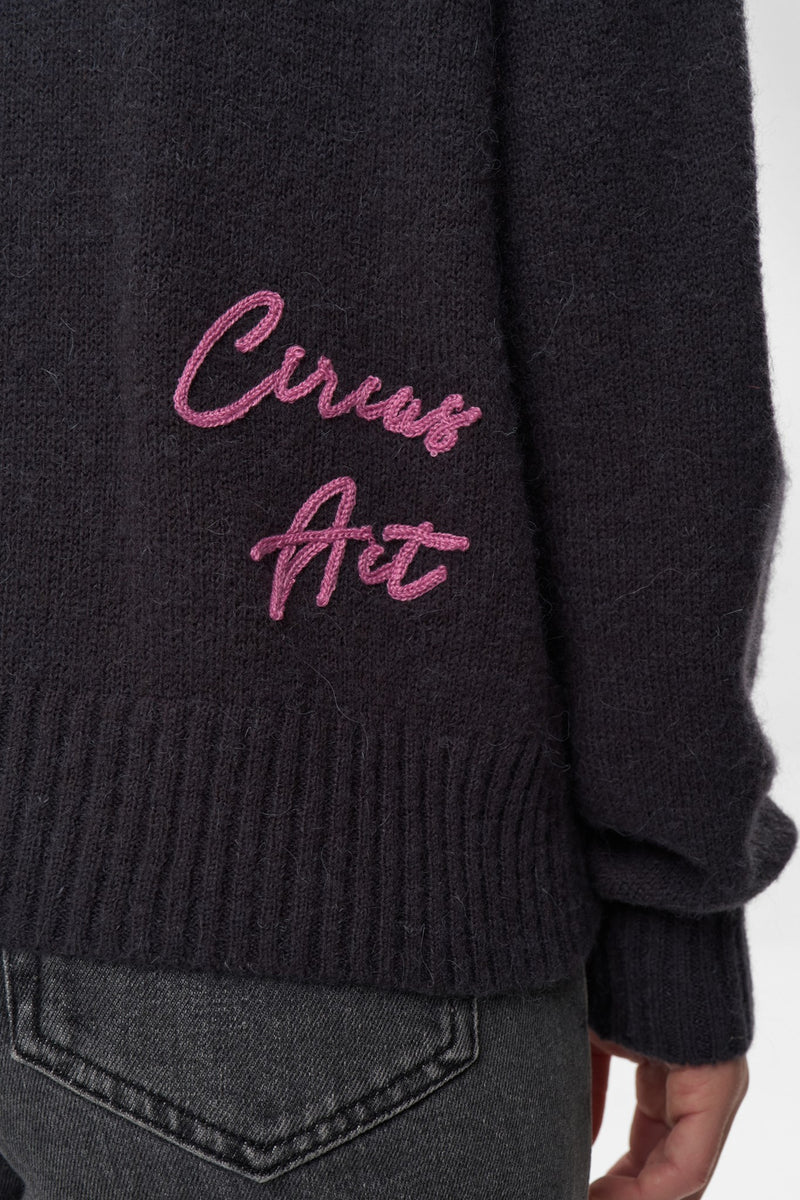 Numph Almut Pullover in Obsidian