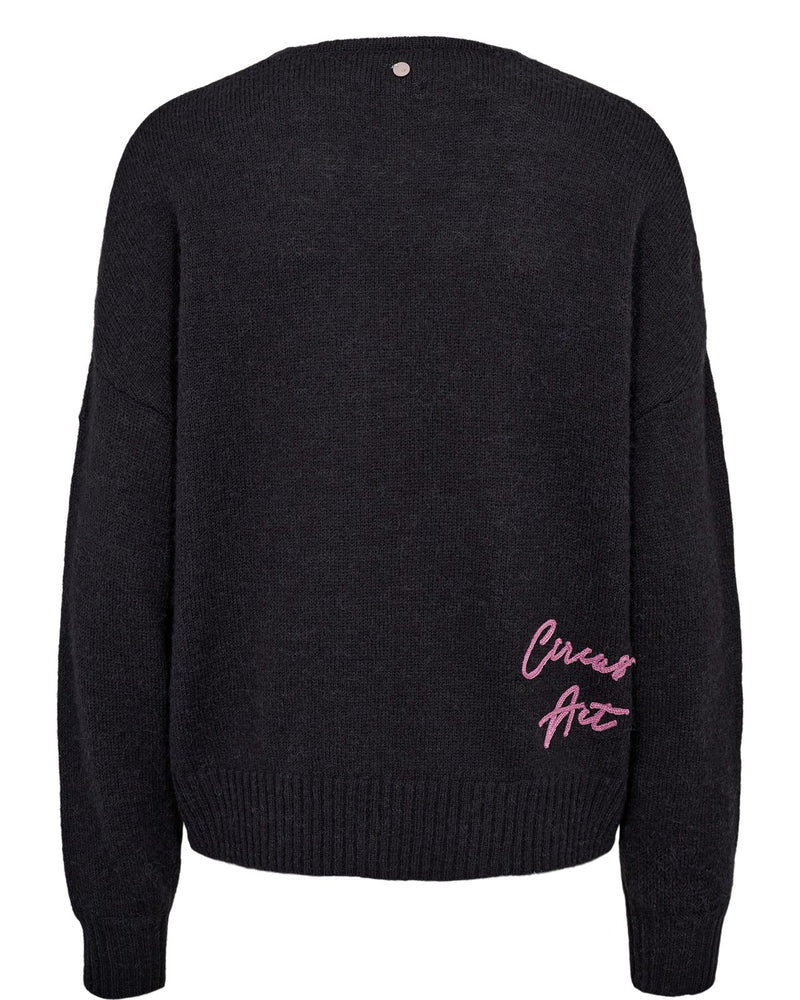 Numph Almut Pullover in Obsidian