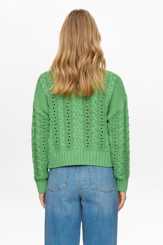 Numph Remi Pullover in Vibrant Green