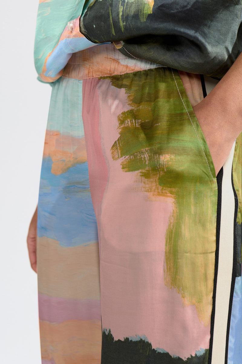 Numph Meadow Pants in Peony