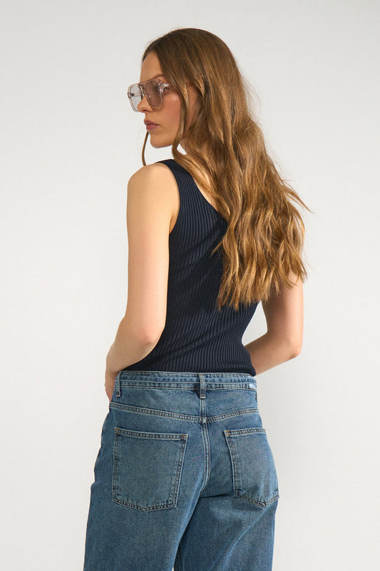Numph Cerys Cropped Top in Salute