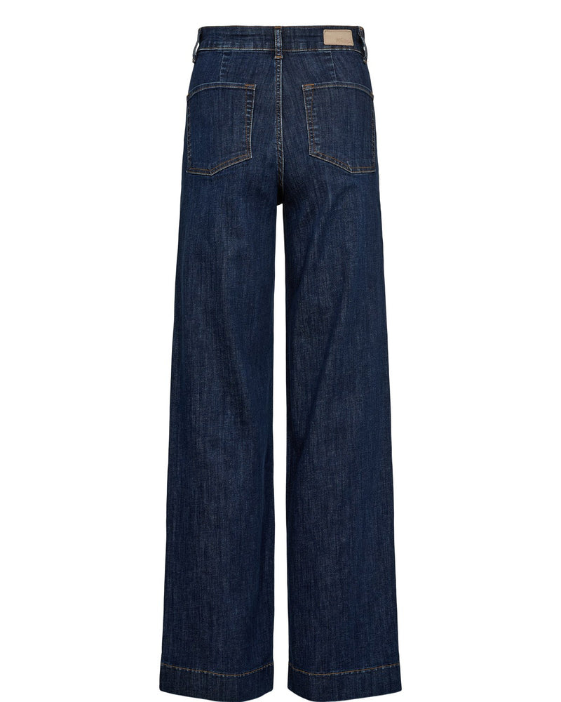 Numph Paris Wide Jean in Dark Denim